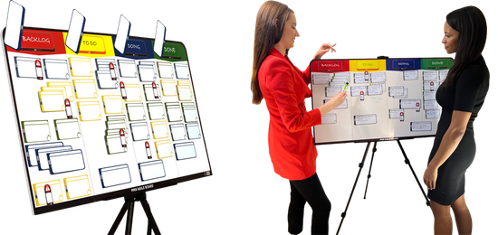 Physical Magnetic Kanban Board Set