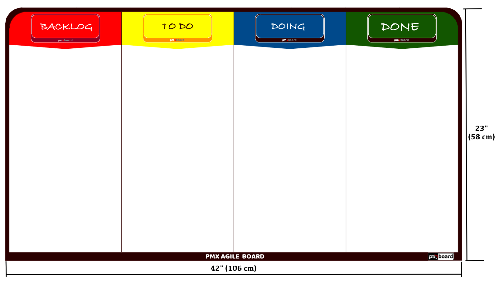 Kanban Scrum Lean Magnetic Board Dimensions