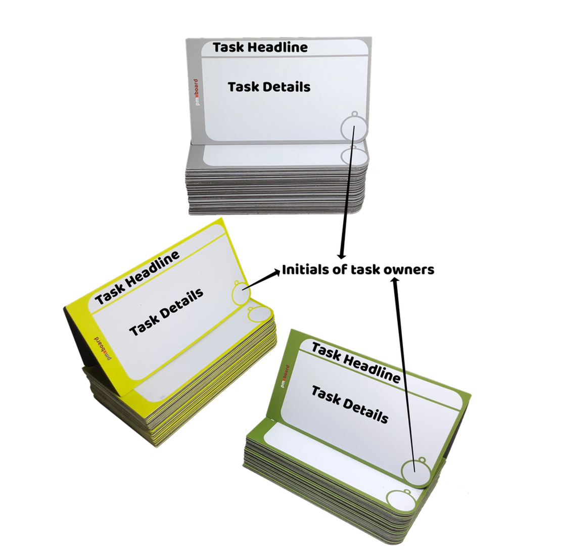Magnetic Kanban Task Cards, Magnetic Scrum Task Cards,   