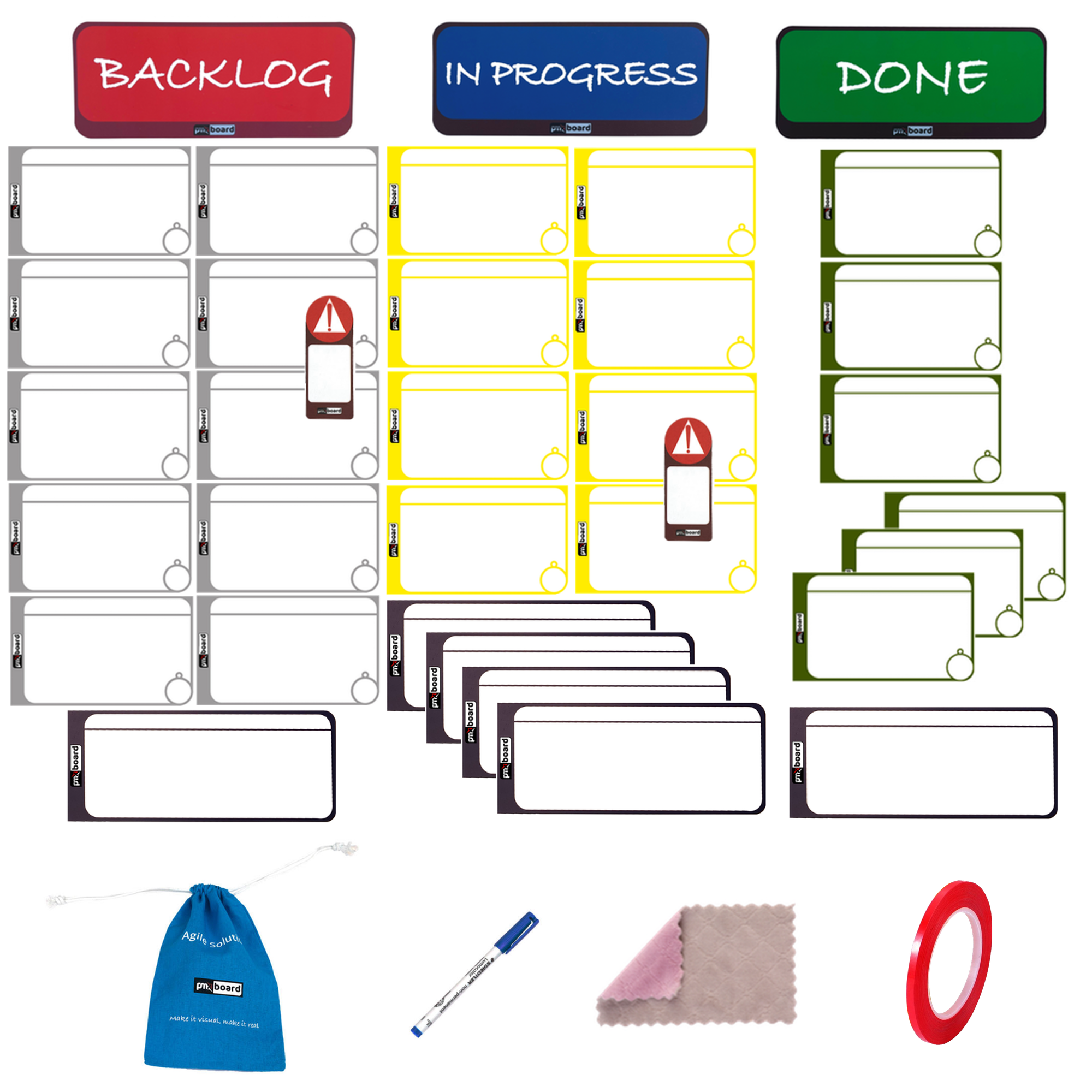 Kanban Magnetic Cards Set for Home