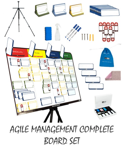 Full Magnetic Kanban Whiteboard Kit