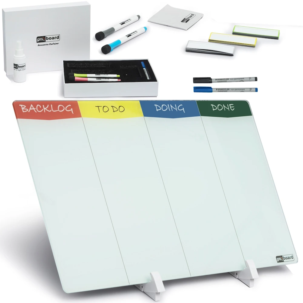 Desktop Agile Board / Kanban Desktop Board Set