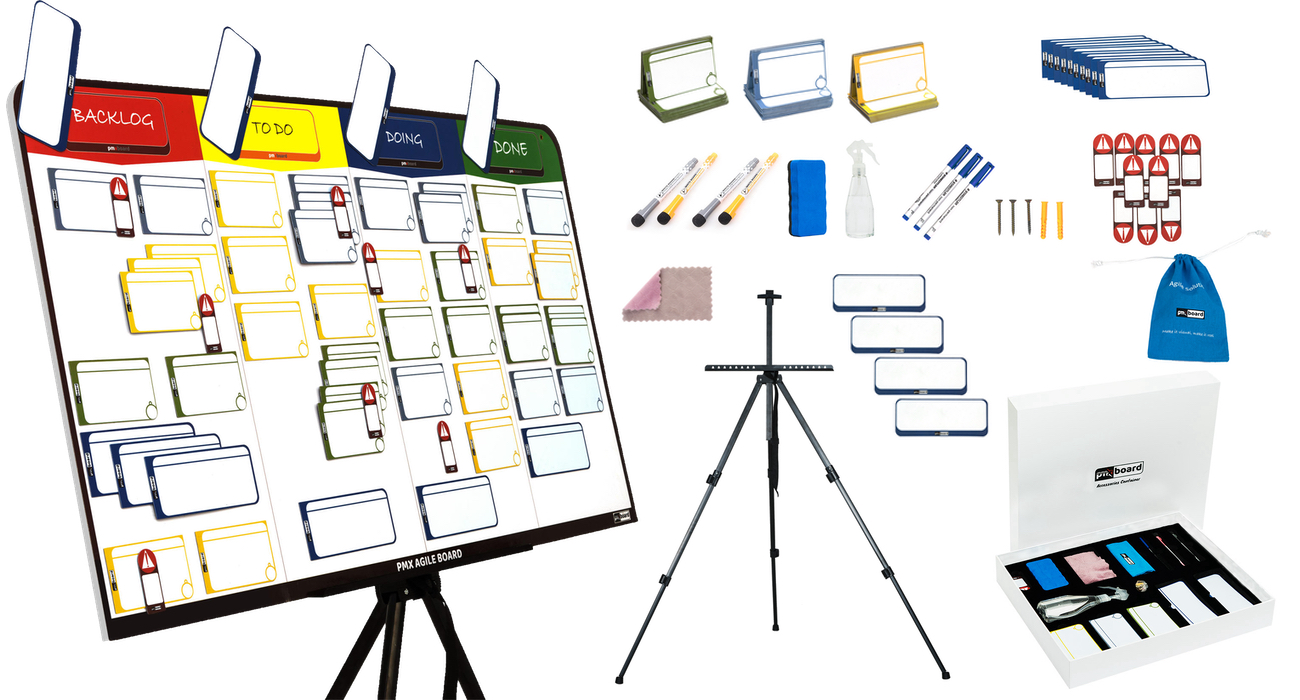  pmxboard Kanban Board Magnetic Kit, Scrum Board