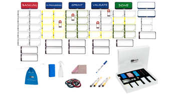 Basic Physical Kanban Magnetic Cards Set 