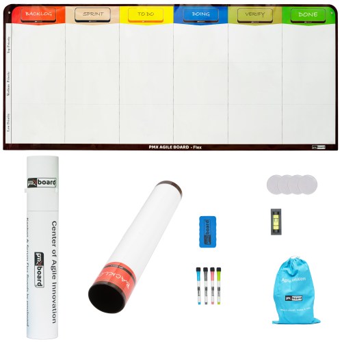 Magnetic Scrum Board, 6 Columns