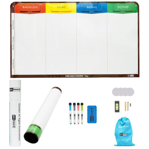 Magnetic Scrum Board, 4 Columns