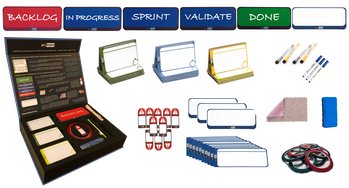 Agile Management Magnetic Cards Full Set for Kanban Boards and Scrum Boards